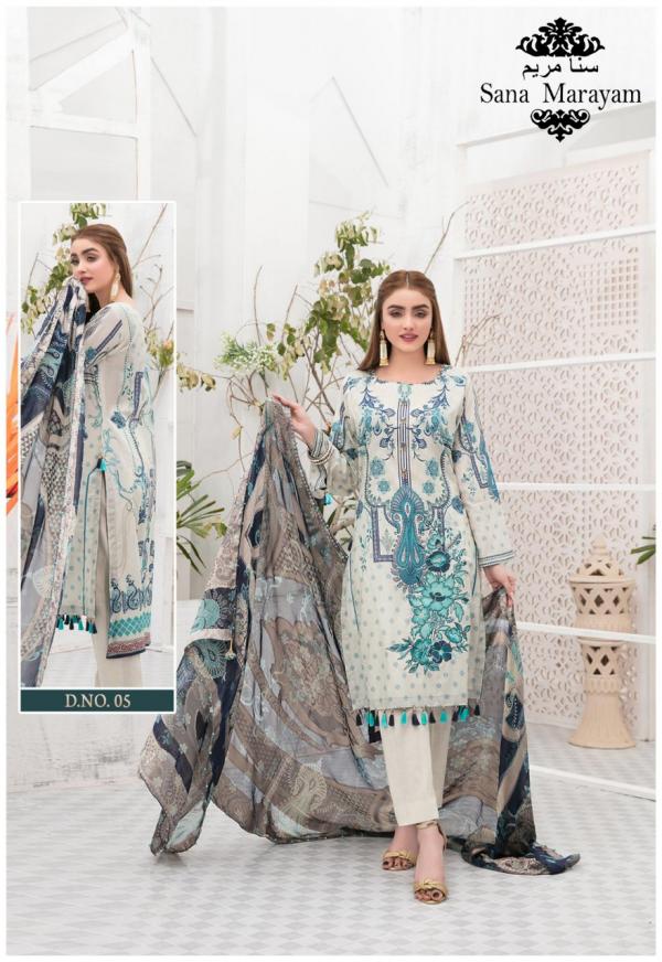 Sana Marayam Gulaal Classy Luxury Lawn Cotton Karachi Collection